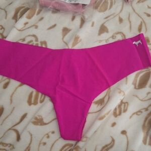 PINK Victoria's Secret Bright Pink Seamless Thong